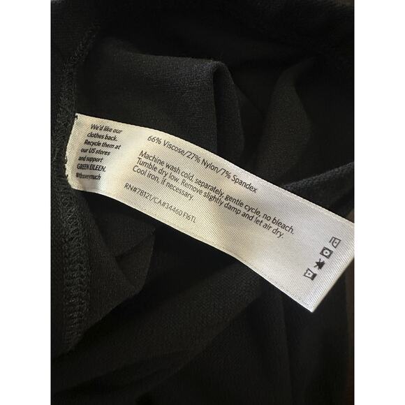 Eileen Fisher System Stretch Crepe Slim Fit Ankle Pants Pull On Black Size XL - Picture 6 of 11